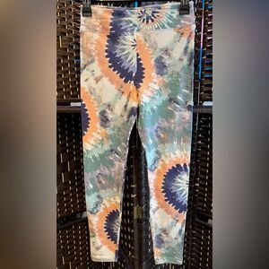 Art Class Spiral Tie-Dye Leggings - Size L 10/12